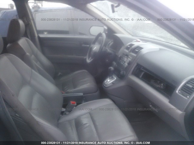 JHLRE48738C025795 - 2008 HONDA CR-V EXL BLUE photo 5