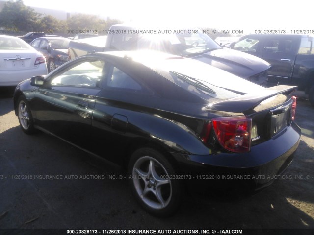 JTDDY32T530068625 - 2003 TOYOTA CELICA GT-S BLACK photo 3