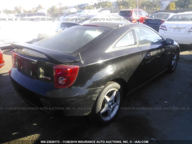 JTDDY32T530068625 - 2003 TOYOTA CELICA GT-S BLACK photo 4