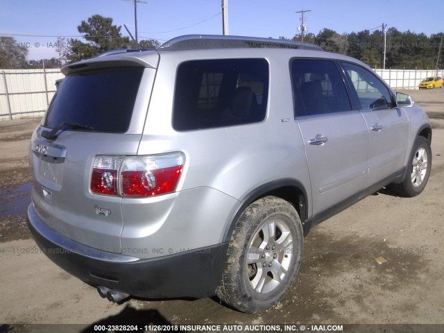 1GKER23D29J147003 - 2009 GMC ACADIA SLT-1 SILVER photo 4