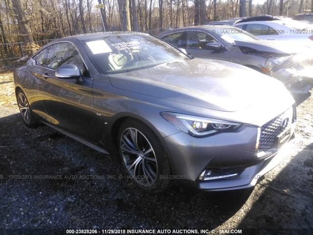 JN1EV7EK2JM341410 - 2018 INFINITI Q60 LUXE 300/SPORT 300 GRAY photo 1