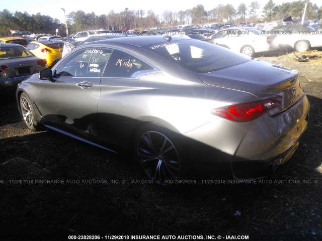 JN1EV7EK2JM341410 - 2018 INFINITI Q60 LUXE 300/SPORT 300 GRAY photo 3