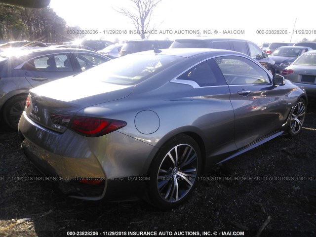 JN1EV7EK2JM341410 - 2018 INFINITI Q60 LUXE 300/SPORT 300 GRAY photo 4