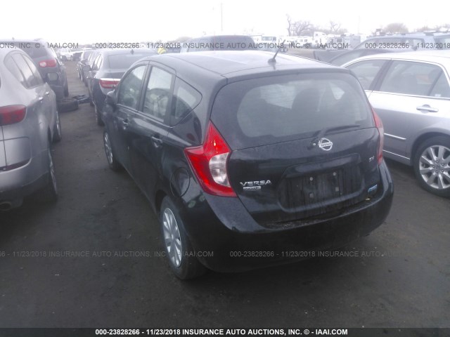 3N1CE2CP7EL407877 - 2014 NISSAN VERSA NOTE S/S PLUS/SV/SL BLACK photo 3