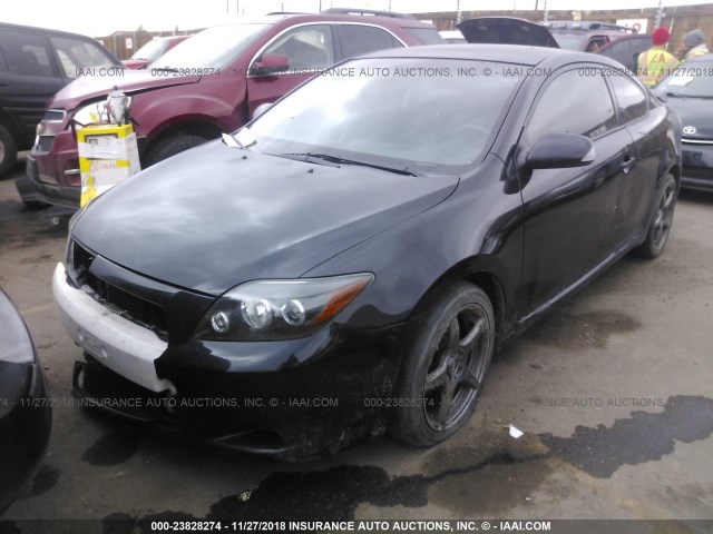 JTKDE3B72A0305556 - 2010 TOYOTA SCION TC BLACK photo 2