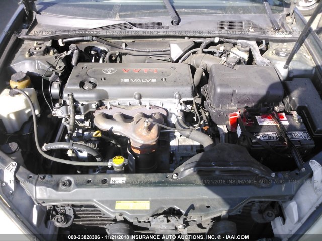 4T1BE32K24U311238 - 2004 TOYOTA CAMRY LE/XLE/SE GREEN photo 10