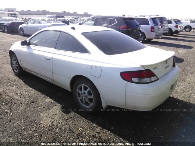 2T1CG22P0YC284651 - 2000 TOYOTA CAMRY SOLARA SE WHITE photo 3