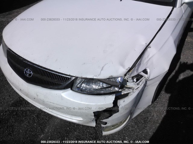 2T1CG22P0YC284651 - 2000 TOYOTA CAMRY SOLARA SE WHITE photo 6