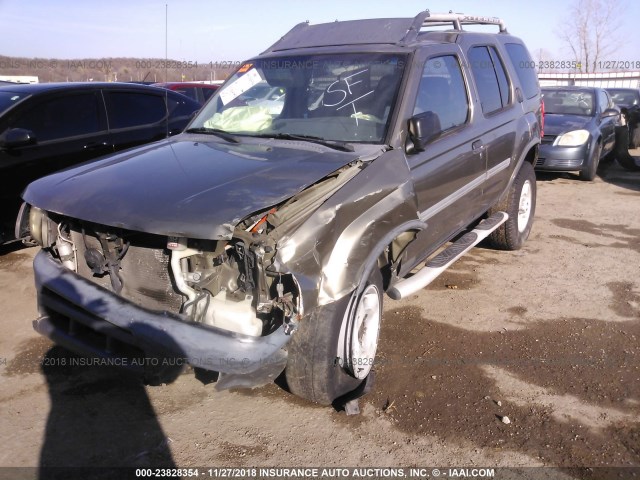 5N1ED28T01C598798 - 2001 NISSAN XTERRA XE/SE GOLD photo 2