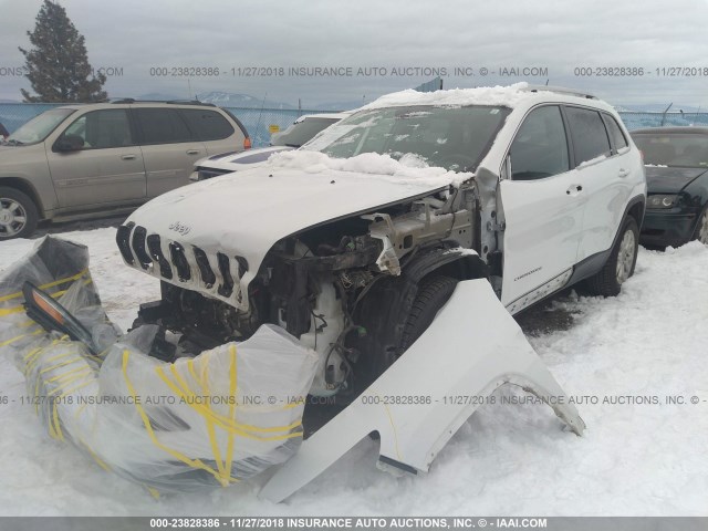 1C4PJMCB2FW613131 - 2015 JEEP CHEROKEE LATITUDE WHITE photo 2