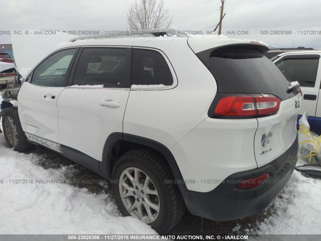 1C4PJMCB2FW613131 - 2015 JEEP CHEROKEE LATITUDE WHITE photo 3