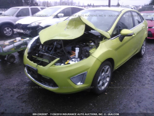 3FADP4CJ4CM146353 - 2012 FORD FIESTA SEL GREEN photo 2