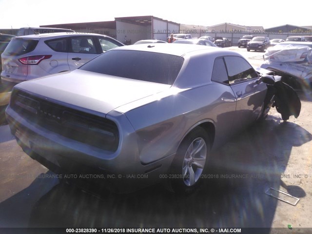 2C3CDZAG3HH540715 - 2017 DODGE CHALLENGER SXT SILVER photo 4