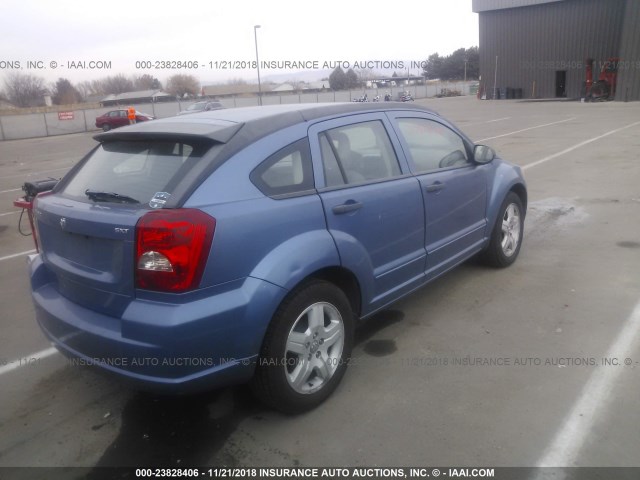 1B3HB48BX7D323325 - 2007 DODGE CALIBER SXT BLUE photo 4