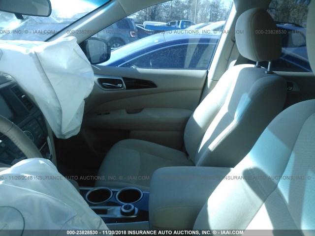 5N1AR2MMXEC730227 - 2014 NISSAN PATHFINDER S/SV/SL/PLATINUM WHITE photo 5