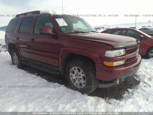 1GNEK13Z24R174709 - 2004 CHEVROLET TAHOE K1500 MAROON photo 1