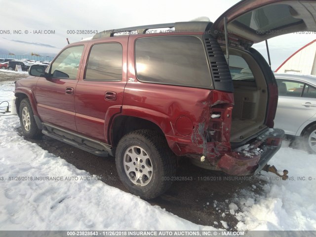 1GNEK13Z24R174709 - 2004 CHEVROLET TAHOE K1500 MAROON photo 3