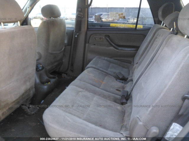 5TDBT44A71S021761 - 2001 TOYOTA SEQUOIA SR5 GOLD photo 8