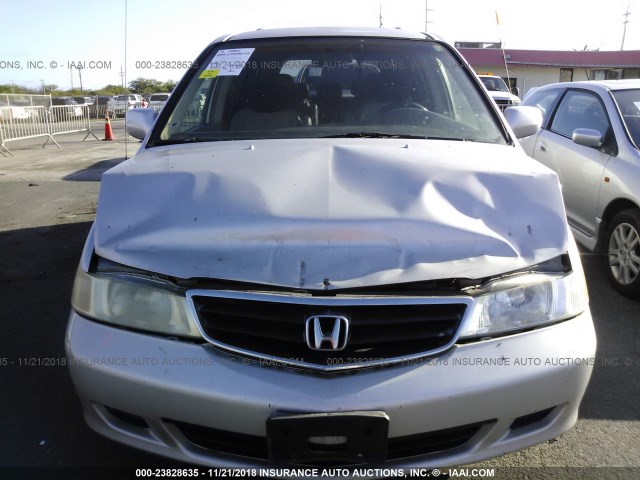 5FNRL18994B001243 - 2004 HONDA ODYSSEY EXL SILVER photo 6