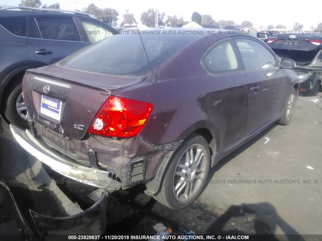 JTKDE167070163375 - 2007 TOYOTA SCION TC 红色 照片 4