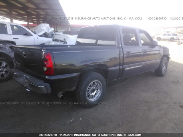 2GCEC13V461350562 - 2006 CHEVROLET SILVERADO C1500 BLACK photo 4