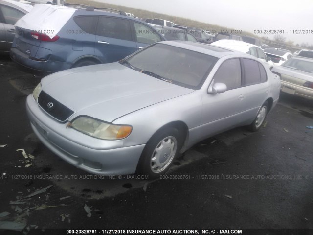 JT8JS47E6P0036825 - 1993 LEXUS GS 300 SILVER photo 2