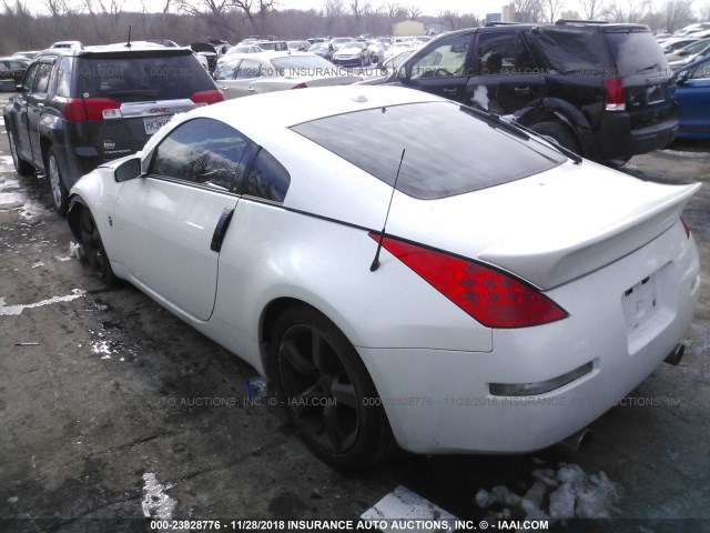 JN1AZ34D56M306429 - 2006 NISSAN 350Z COUPE WHITE photo 3