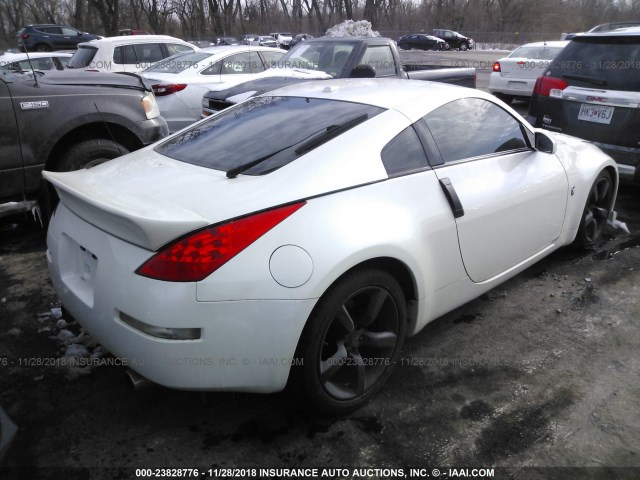 JN1AZ34D56M306429 - 2006 NISSAN 350Z COUPE WHITE photo 4