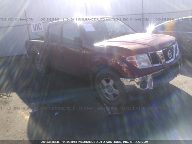 1N6AD09W07C449393 - 2007 NISSAN FRONTIER CREW CAB LE/SE/OFF ROAD RED photo 1