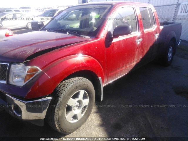 1N6AD09W07C449393 - 2007 NISSAN FRONTIER CREW CAB LE/SE/OFF ROAD RED photo 2