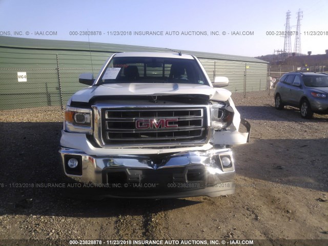 1GTV2UEH1EZ117983 - 2014 GMC SIERRA K1500 SLE WHITE photo 6