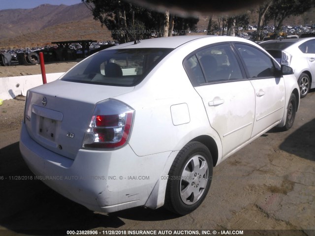 3N1AB61E47L669173 - 2007 NISSAN SENTRA 2.0/2.0S/2.0SL WHITE photo 4