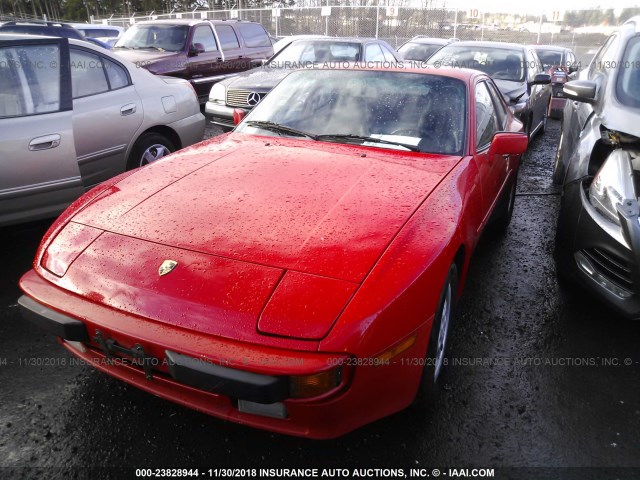 WP0AB0942HN474759 - 1987 PORSCHE 944 RED photo 2