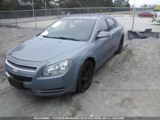 1G1ZH57BX94105695 - 2009 CHEVROLET MALIBU 1LT BLUE photo 2