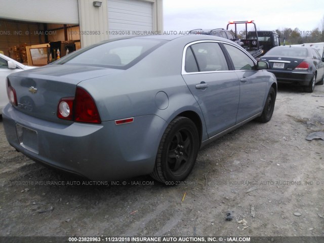 1G1ZH57BX94105695 - 2009 CHEVROLET MALIBU 1LT BLUE photo 4