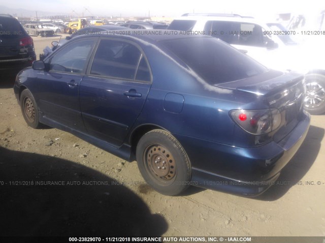 1NXBR32E04Z212710 - 2004 TOYOTA COROLLA CE/LE/S BLUE photo 3