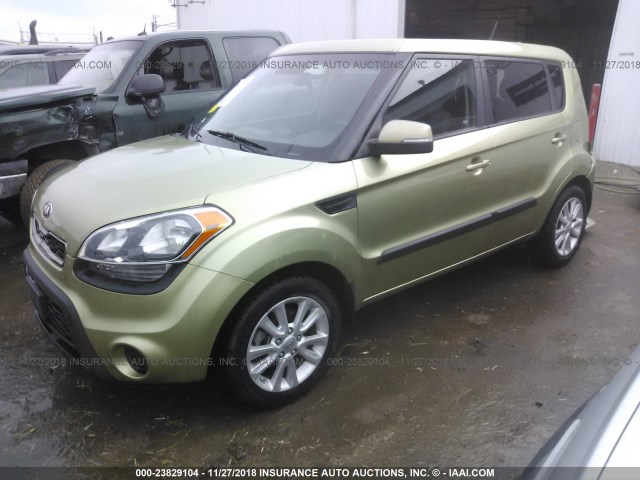 KNDJT2A61D7513765 - 2013 KIA SOUL +/!/SPORT GREEN photo 2