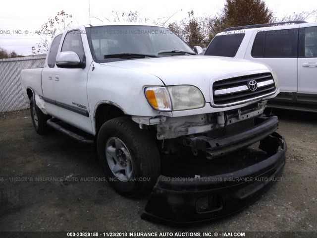 5TBRT3413YS044076 - 2000 TOYOTA TUNDRA ACCESS CAB/ACCESS CAB SR5 WHITE photo 1