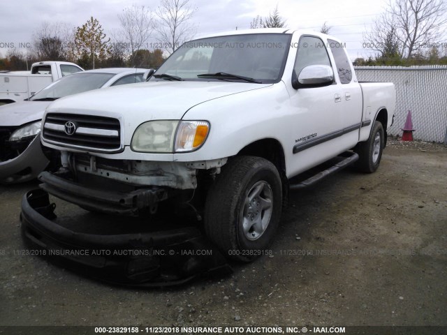 5TBRT3413YS044076 - 2000 TOYOTA TUNDRA ACCESS CAB/ACCESS CAB SR5 WHITE photo 2