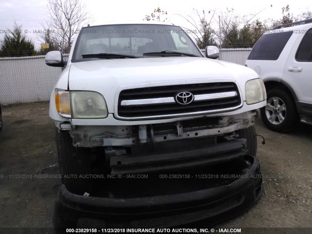 5TBRT3413YS044076 - 2000 TOYOTA TUNDRA ACCESS CAB/ACCESS CAB SR5 WHITE photo 6