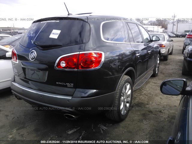 5GAKRCED0BJ108841 - 2011 BUICK ENCLAVE CXL BLACK photo 4