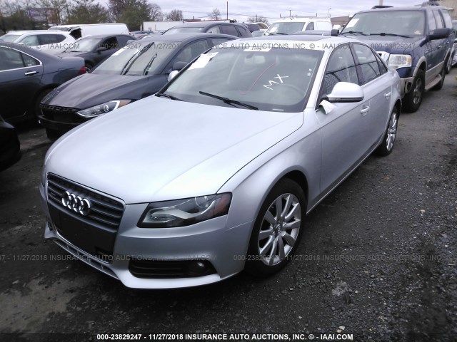 WAUSF78K59N038469 - 2009 AUDI A4 PREMIUM PLUS SILVER photo 2