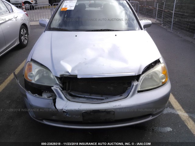 2HGES26733H541867 - 2003 HONDA CIVIC EX SILVER photo 6