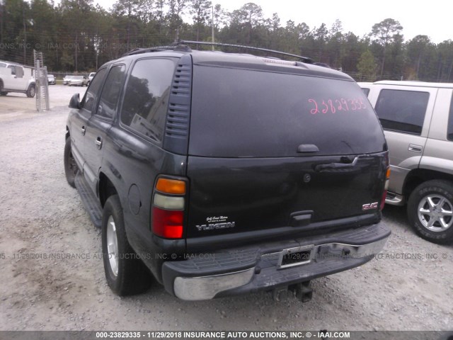 1GKEC13Z54J133791 - 2004 GMC YUKON BLACK photo 3