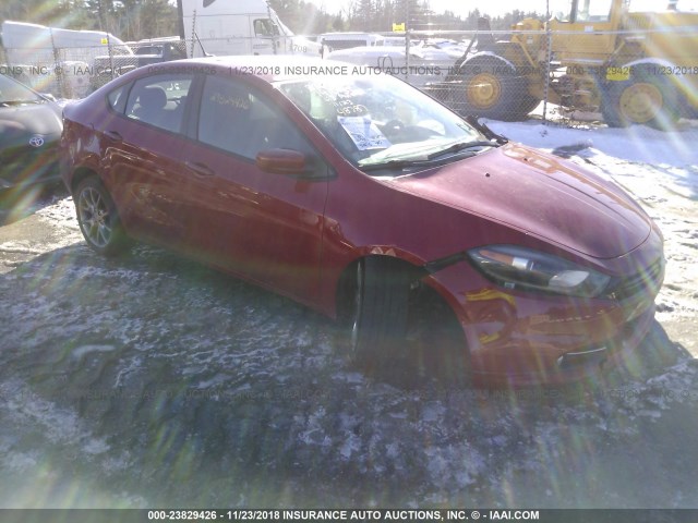 1C3CDFBB4ED697504 - 2014 DODGE DART SXT RED photo 1