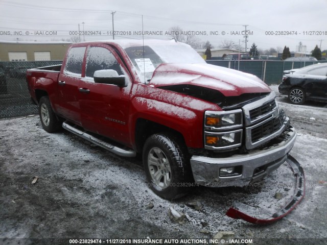 3GCUKREC9EG402945 - 2014 CHEVROLET SILVERADO K1500 LT RED photo 1