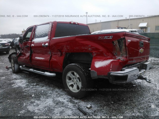 3GCUKREC9EG402945 - 2014 CHEVROLET SILVERADO K1500 LT RED photo 3