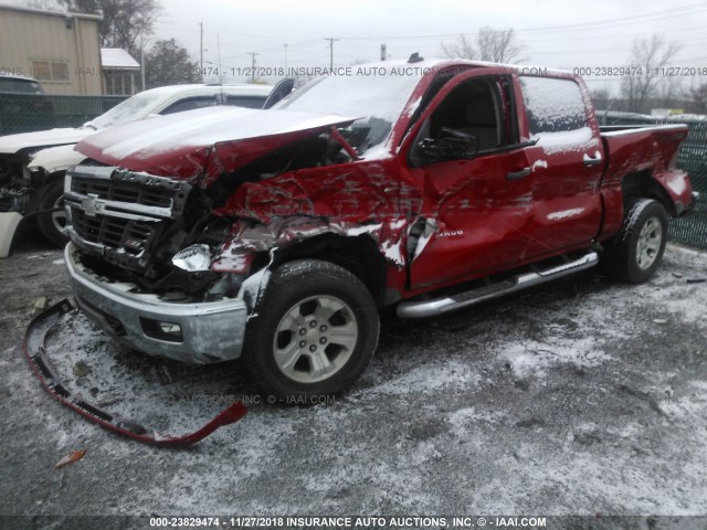 3GCUKREC9EG402945 - 2014 CHEVROLET SILVERADO K1500 LT RED photo 6