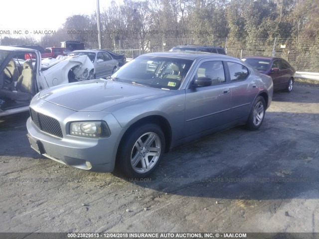 2B3KA43G07H847789 - 2007 DODGE CHARGER SE/SXT GRAY photo 2