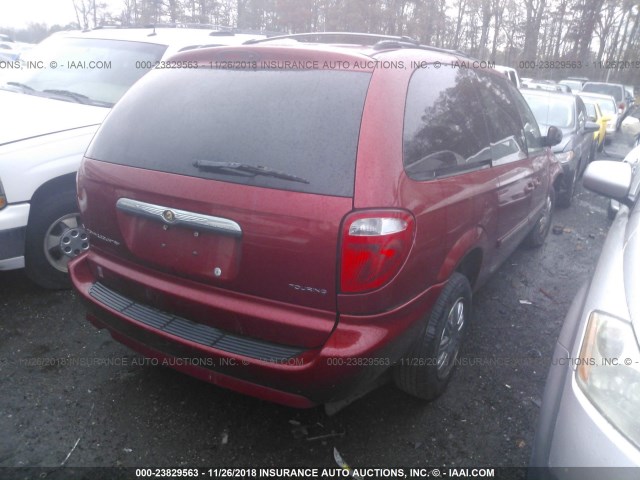 2A4GP54L47R275683 - 2007 CHRYSLER TOWN & COUNTRY TOURING RED photo 4